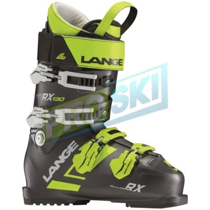 LANGE RX 130 Mens Ski Boot – Black/Lime