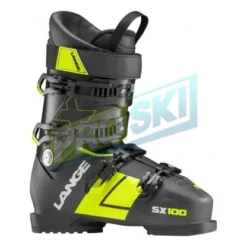LANGE SX 100 Mens Ski Boot – Black/Lime